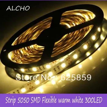 

1 Roll 5M NO-Waterproof 12V LED Strip Light 5050 White color Diode Tape LED Lamp Home Holiday Decoration