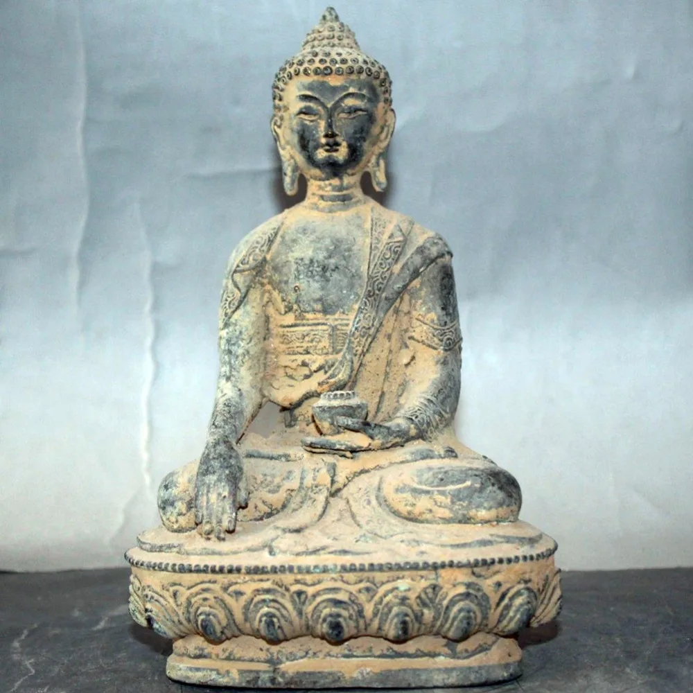 

Rare archaize old Buddhist bronze ware sculpture Tibetan statues Bodhisattvas sculpture free shipping