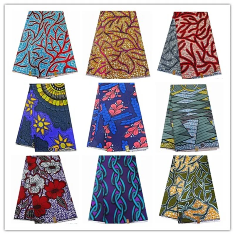 

african fabric 2019 Java wax ankara fabric 6yards 100% cotton fabric african wax prints fabric 1402-17