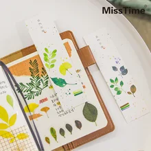 30 шт Растения Закладка с цветами Бумажная книга маркер Канцтовары Школьные принадлежности детский студенческий подарок декор