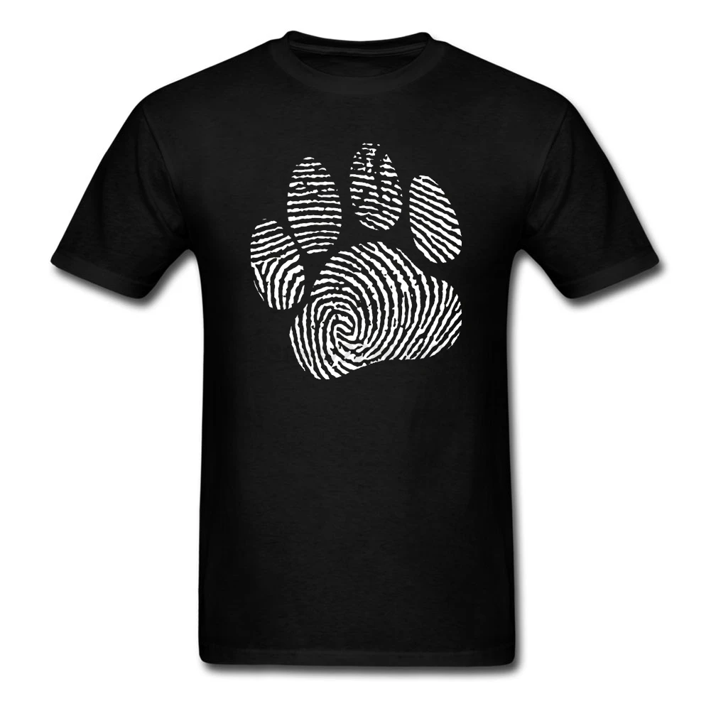 Discount Bear Pawprint T-Shirt man Heather Camisa Create your own Paw Print for Big Boy XS-3XL Size Wholesale tshirt Men