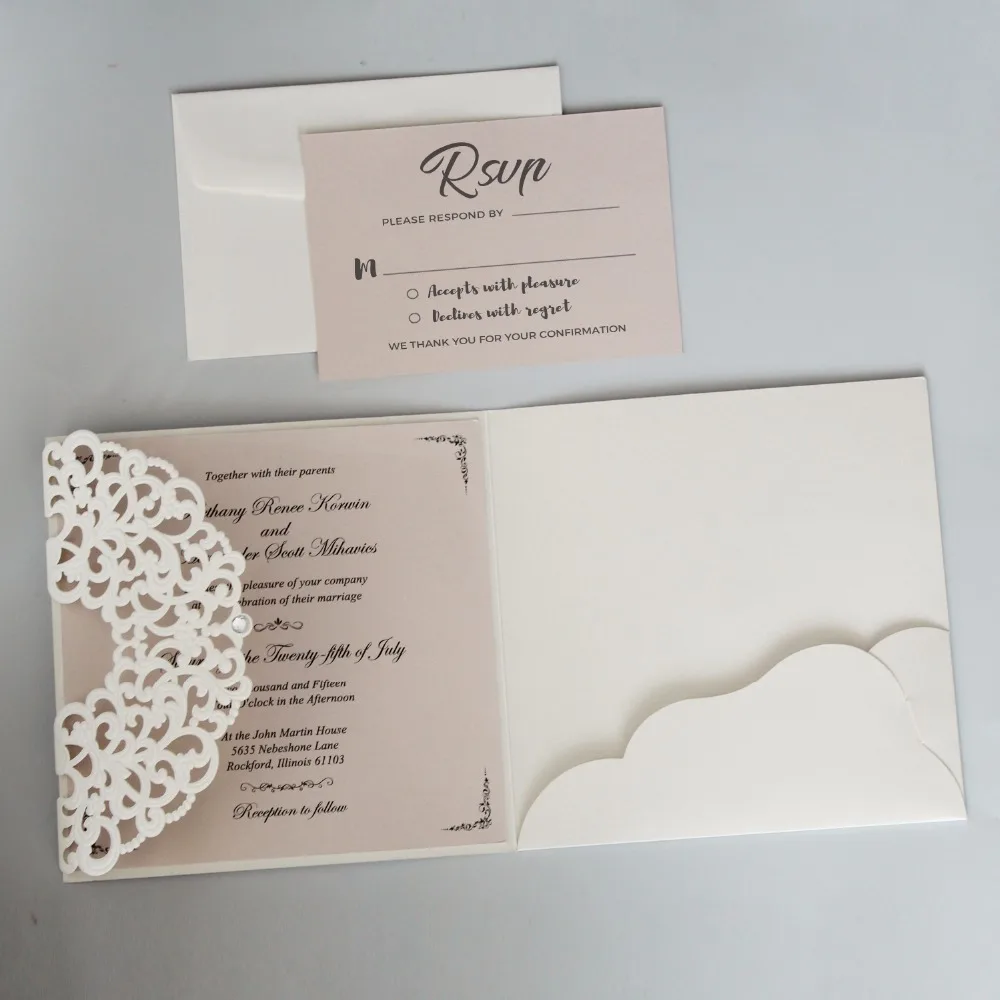 Embossed Invitation Cards 10