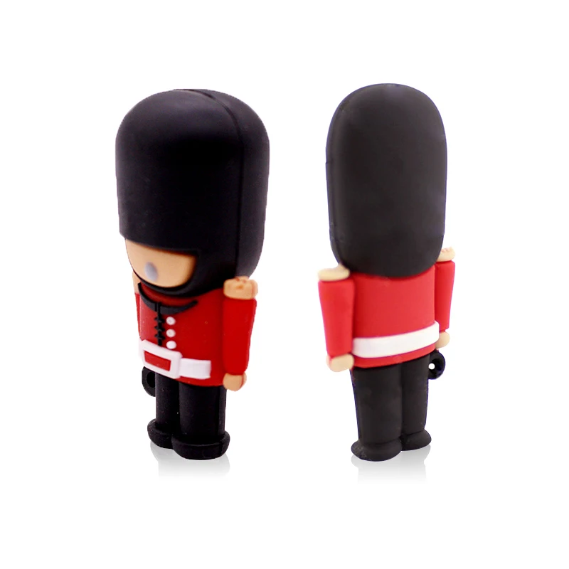 USB Flash Drive 4GB 8GB 16GB 32G 64GB Memory Stick Pendrive Cartoon Handsome British Guard Pen Drive USB Flash Drive 4GB 8GB 16GB 32G 64GB Memory Stick Pendrive Cartoon Handsome British Guard Pen Drive