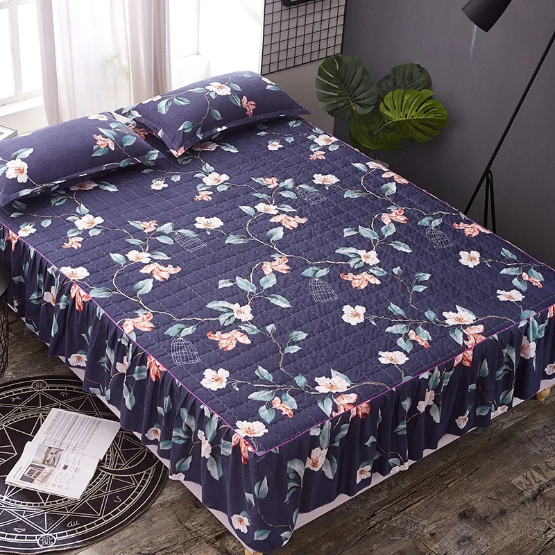 Bed skirt Multi color bed skirts Thick with cotton bed covers king size