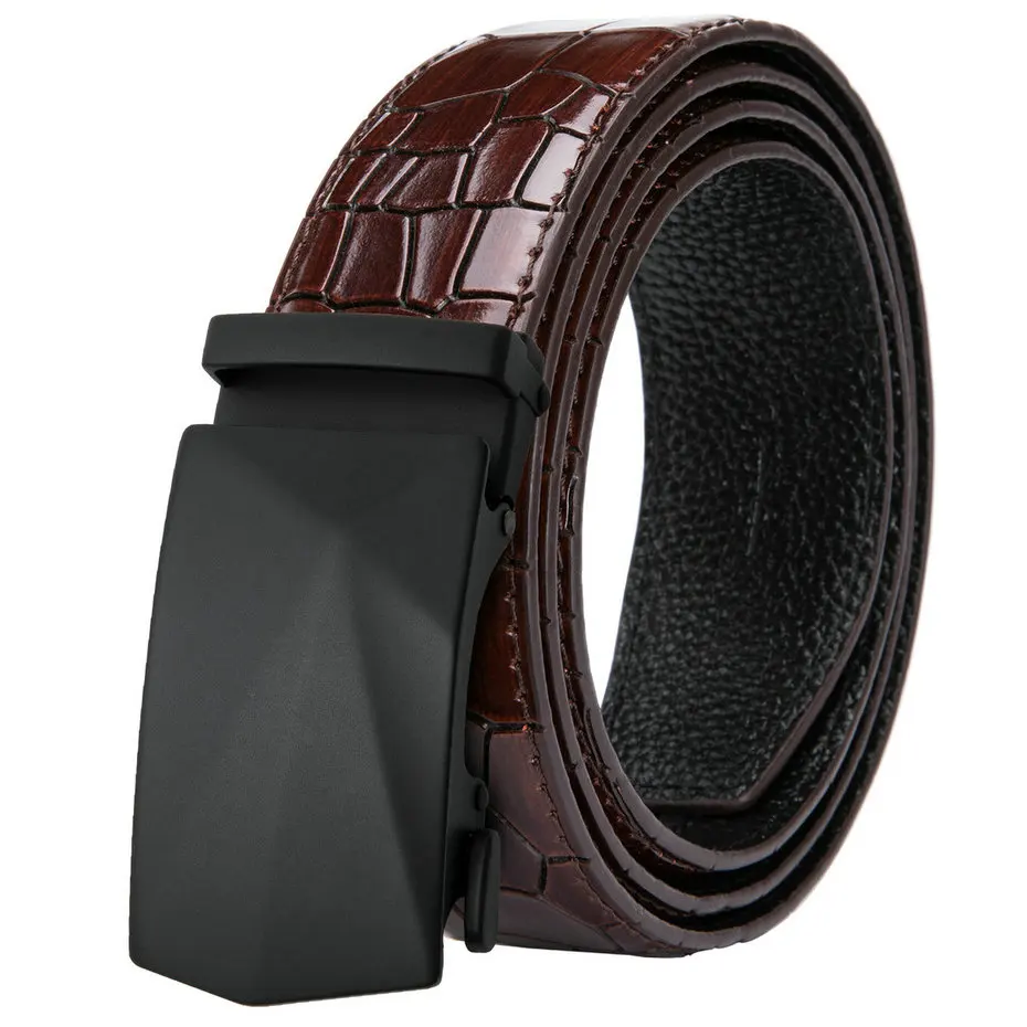

DiBanGu Men Belt New Designer Alloy Buckle Belt for Men Cowskin Geunine Leather with Automatic Buckle Dropshipping Wholesale