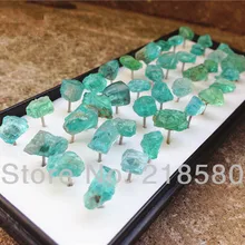 СЕР-016 маленький синий зеленый Апатит хрустальные серьги, розовые целебные хрустальные серьги-гвоздики