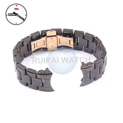 High End 22 мм коричневый Цвет Керамика Watchstrap наручные часы на аксессуары для AR1446