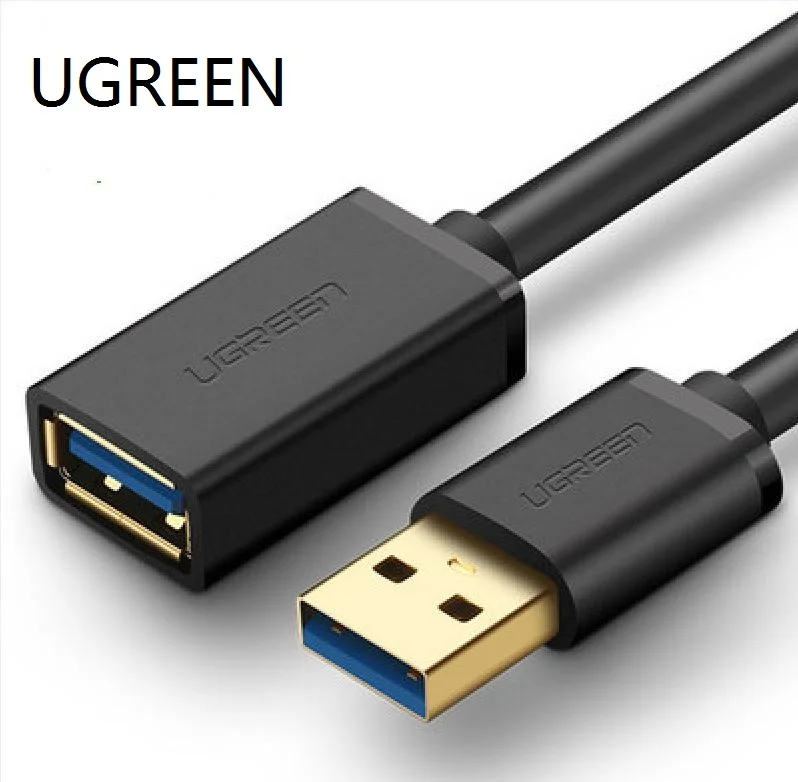 Ugreen USB-USB кабель Тип A папа-папа USB 3,0 кабель-удлинитель для радиатора жесткий диск USB 3,0 кабель-удлинитель