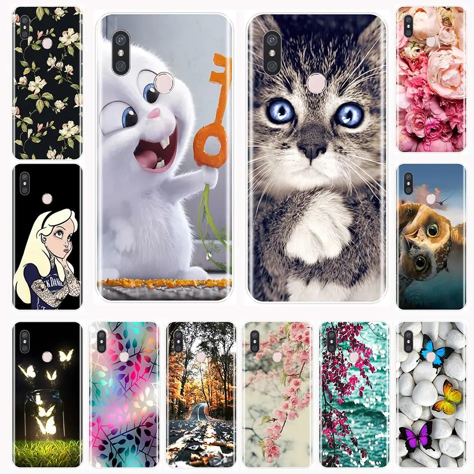 

Fashion Soft Silicon Case For Xiaomi Mi Max Note 1 2 2S 3 Pattern Painting Cute Animal Phone Cases For Mix 1 2 2SE 3 Back Cover