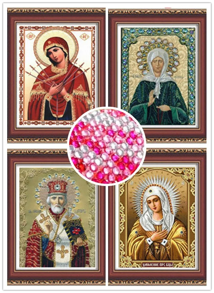 

2018 5D Crystal Diamond Embroidery ReligionS DIY Diamond Painting NEEDWORK Mosaic Diamond Pattern Painting Rhinestone FOR GIFT