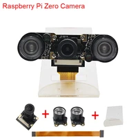 New Raspberry Pi Zero W Camera Focal Adjustable Night Vision Camera+2 pcs IR Sensor LED Light+16 cm FFC + Acrylic Holder RPI0