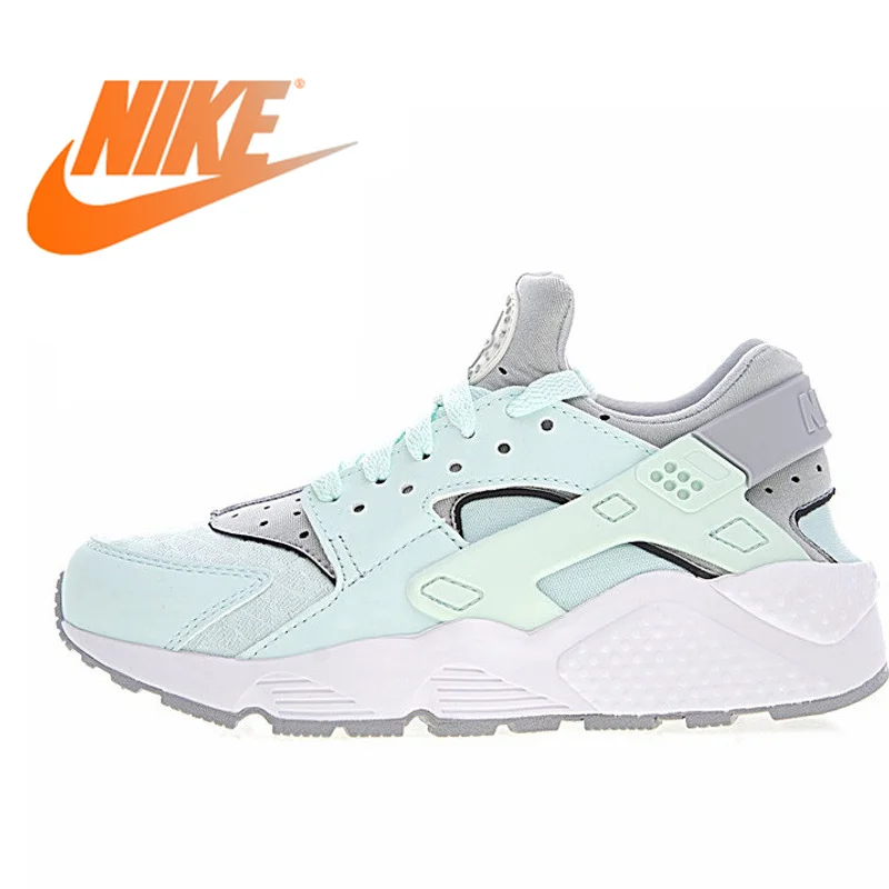 

Nike Air Huarache Run Premium Women's Original Sneakers Women's Outdoor Comfort Sport Running Shoes Green and Grey Color 634835