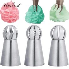 Unibird 3 шт./компл. Кондитерские Трубопроводы крем Кондитерские насадки для украшения торта инструмент Нержавеющая сталь DIY Кондитерские наконечники