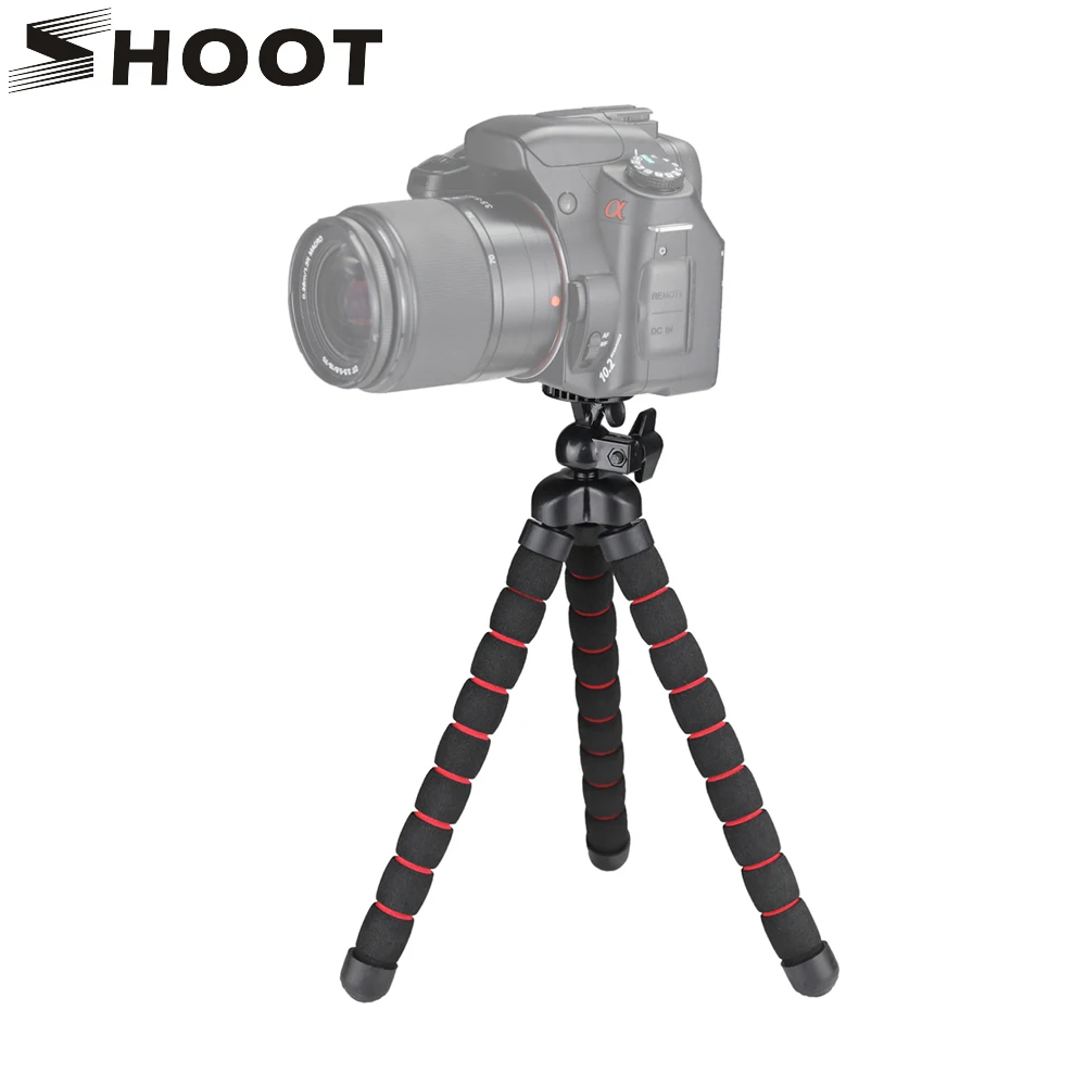 

SHOOT Flexible Sponge Octopus Tripod For iPad iPhone smartphone Tripod Holder Stand for Gopro SJCAM Xiaoyi 4K Nikon Canon Camera