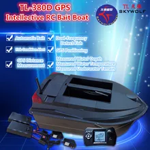 Professional Remote Control Fishing Boat TL-380D Dual Bait Well 3KG Load GPS Positioning Sonar Fish Finder Auto RC Baiting Boat
