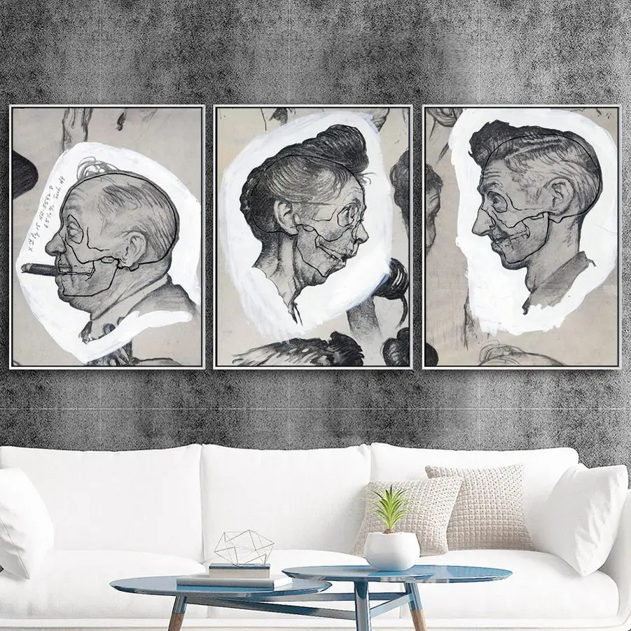홈 인테리어 프린트 아트 월 그림, 거실 포스터, 캔버스 프린팅, 아메리칸 노먼, 록웰
