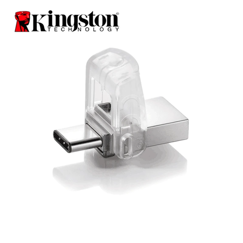 USB флеш накопитель Kingston оригинальный DataTraveler Micro Duo 3C 64 ГБ 32 16 3 1 для ПК телефона с