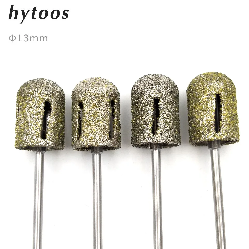 

HYTOOS 13mm Diamond Drill Bit 3/32" Rotary Burr Foot Cuticle Clean Manicure Pedicure Tools Drill Accessories Nail Mills