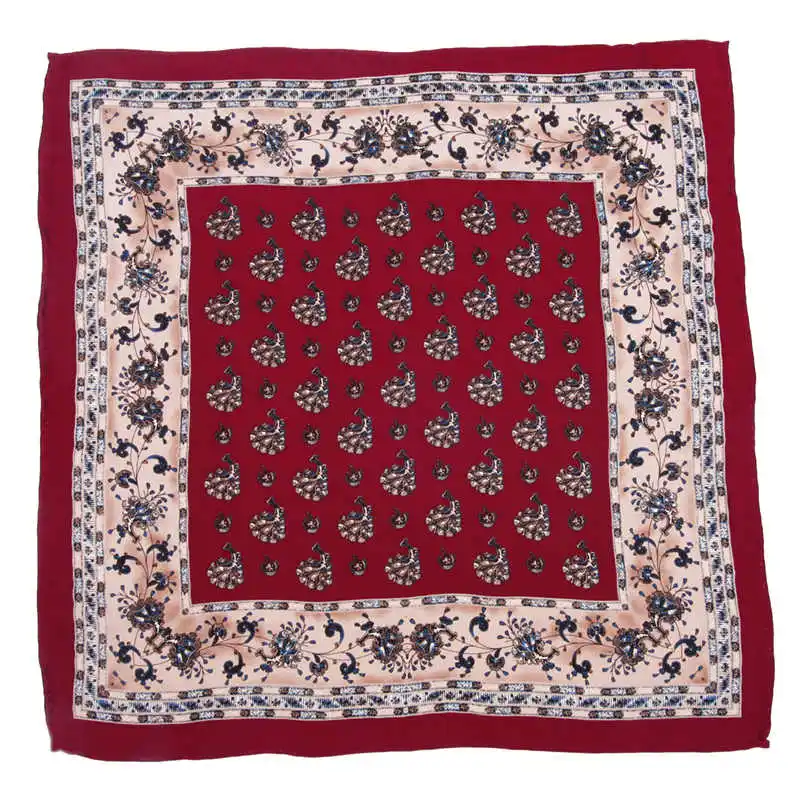 High Quality 100% Natural Silk Hand Rolled Pocket Handkerchief Luxury Pocket Square Hanky With Gift