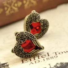 Brinco Pendientes In Europe And America To Restore Ancient Ways Love Angel Wings Heart-shaped Earrings Products Wholesale