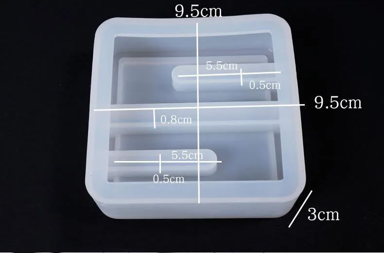 Прозрачная силиконовая форма, смола, декоративное ремесло, сделай сам, многофункциональная ручка для хранения, держатель, форма, формы для эпоксидной смолы, для ювелирных изделий