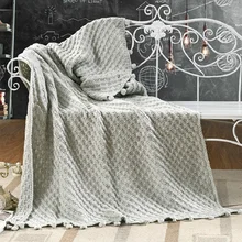Nordic Простой Акриловые Кашемир Ручной Вязки шерстяные одеяла, детское одеяло зима антипиллинговым Домой диван дети Трикотажные одеяло