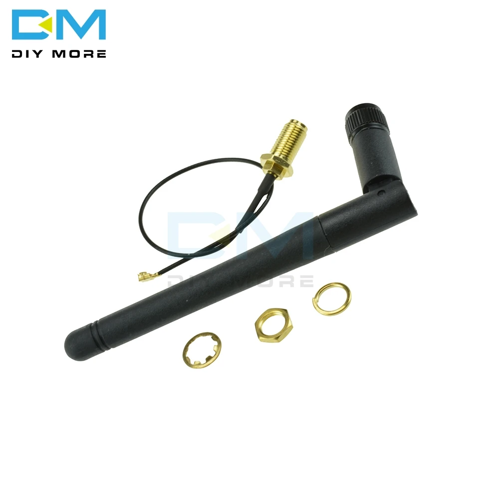 

11cm 2.4G Wireless SMA Antenna Stick 2dB 2.5dB Gain For NRF24L01 PA CC2500 Module 20cm IPX Adapter Cable For Arduino