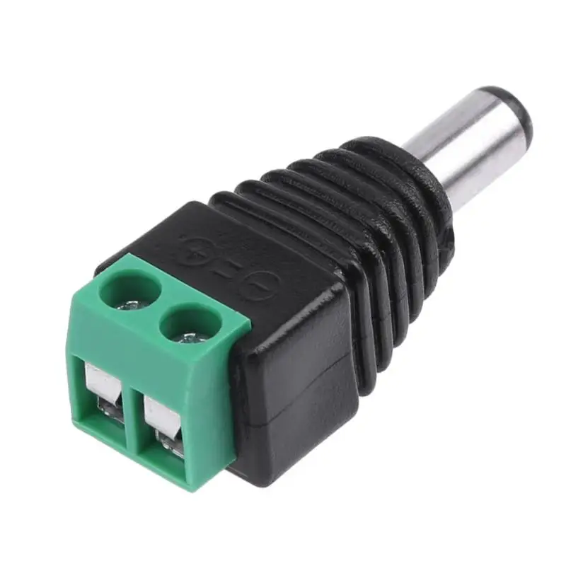 

20pcs/lot CCTV BNC Accessories Professional 5.5mm x 2.1mm Male DC Power converter for CCTV security cameras