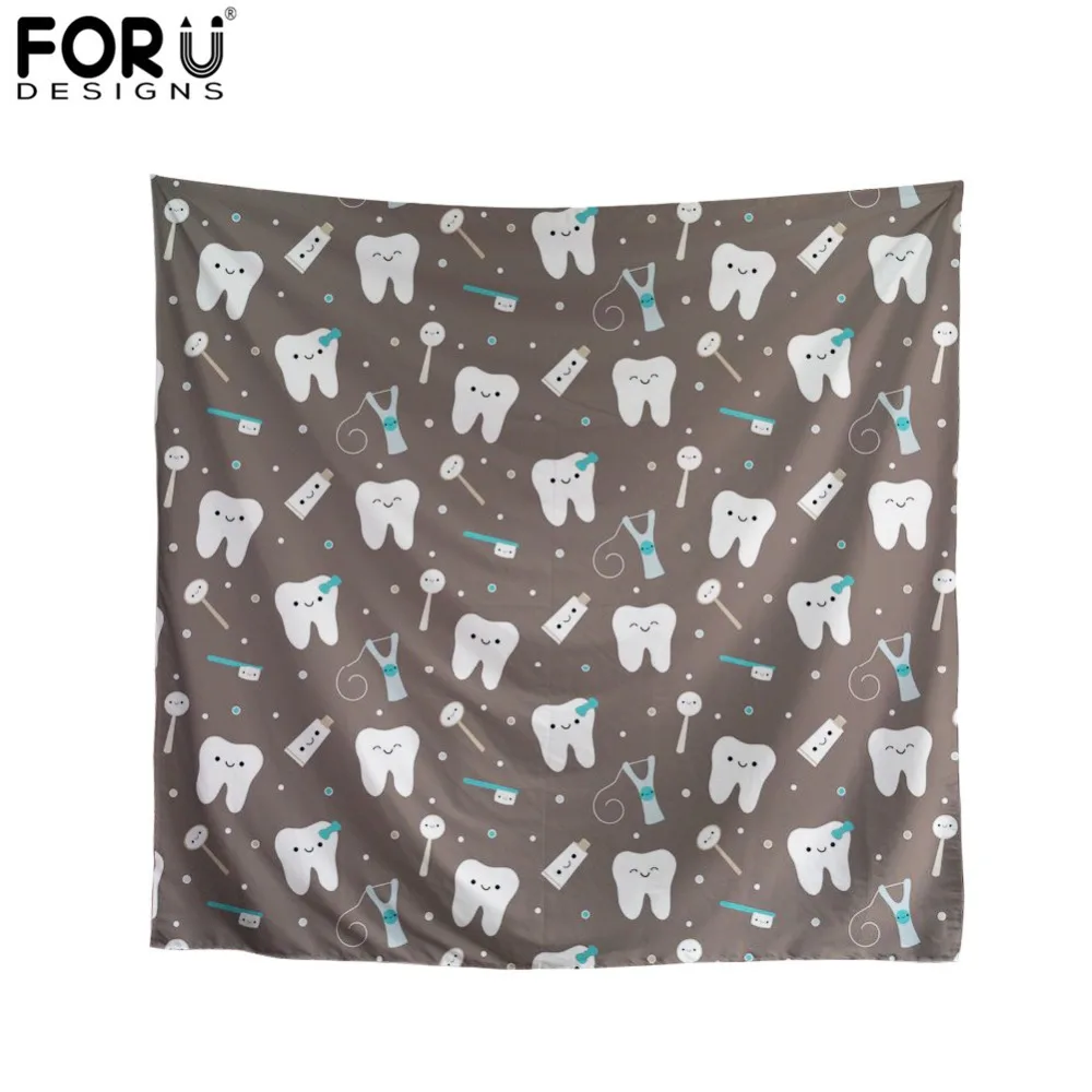 

FORUDESIGNS 2018 New Elegant Teeth Luxury Brand Square Women Scarf Fashion Hair Band Scarf High Quality Foulard Shawl Ladies