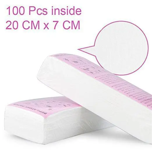 ANGNYA Professional Single Handheld Depilatory Wax Hair Removal Pink Wax Machine+Hot Wax Waxing Heater * 1+Depilation Paper*10