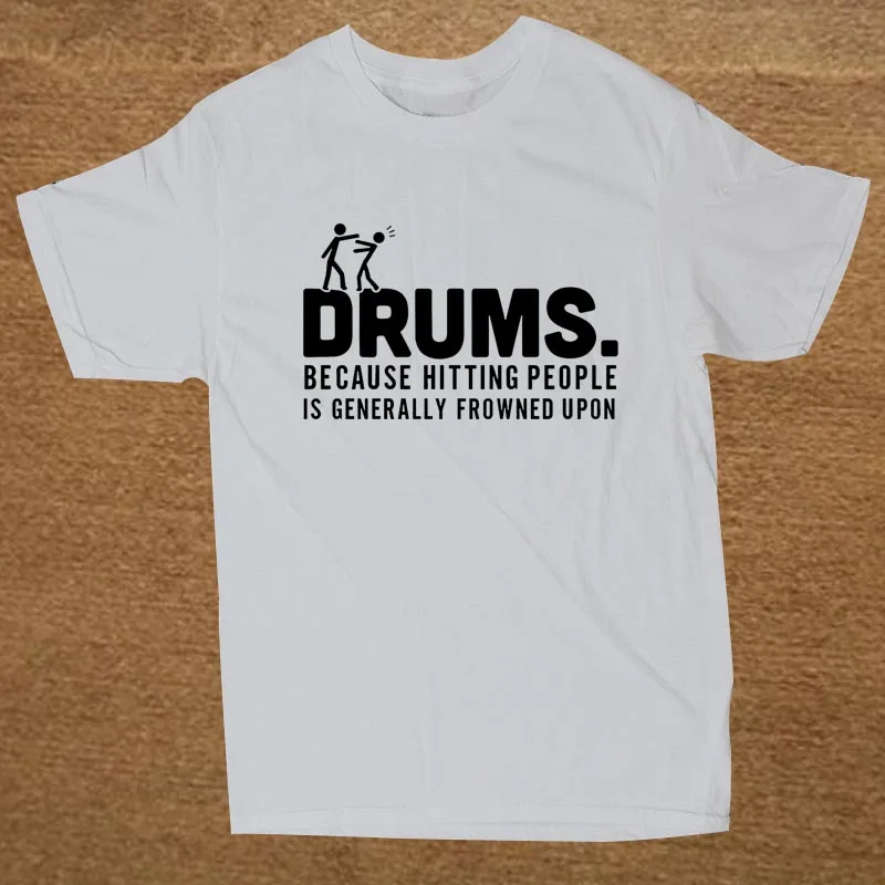 Брендовая одежда барабанщик ударные удары люди ударные Забавные футболки мужская футболка с коротким рукавом футболки Camiseta
