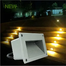 3*1 Вт LED подземный свет лампы встраиваемые похоронен торшер Водонепроницаемый IP65 наружного освещения ландшафта лестницы AC85-265V