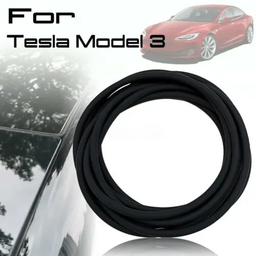 

Car Door Seal Strip Front Rear Silicone Windshield Sunroof Weatherstrip Edge Protector Anti-Scratch Strip for Tesla Model 3
