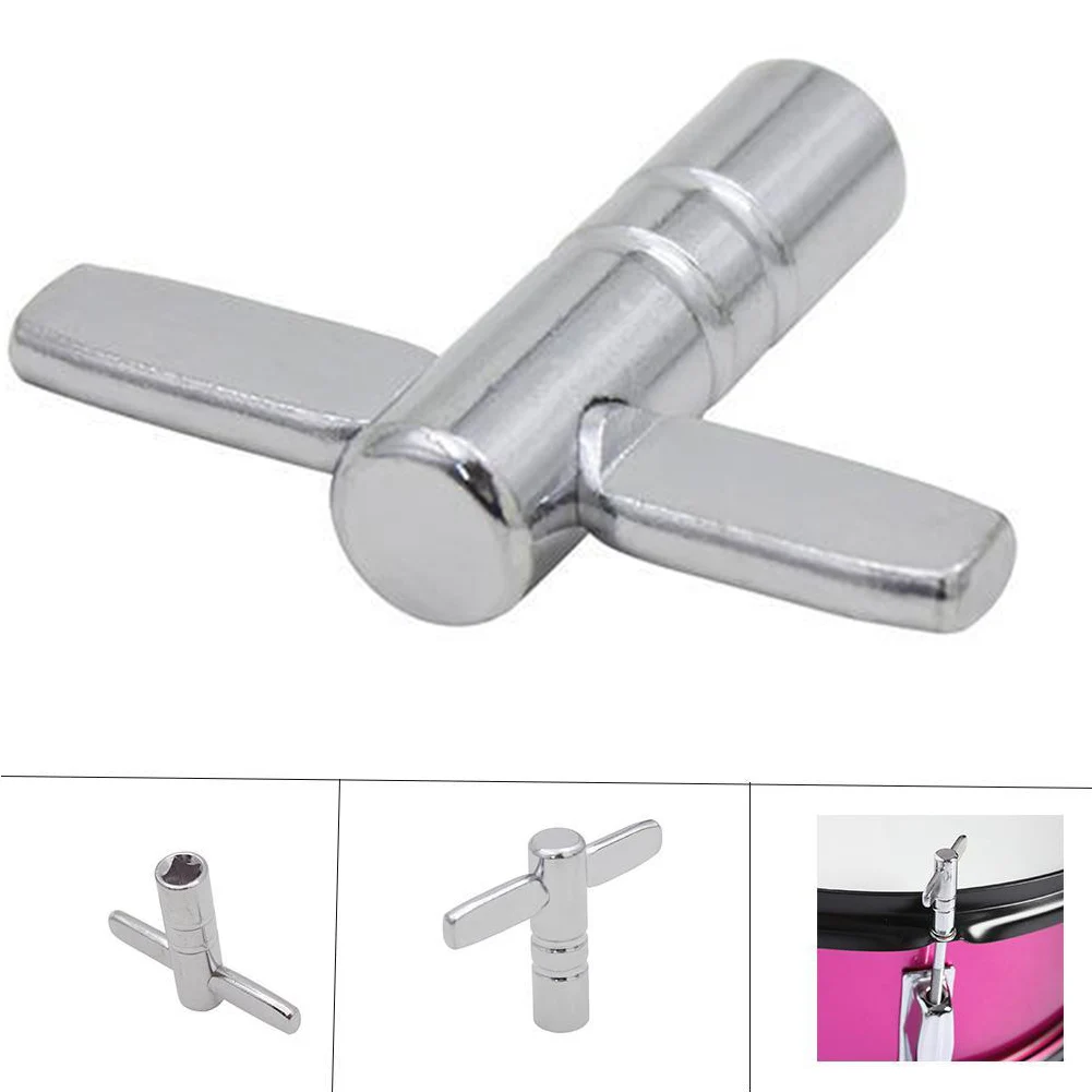 Drum Set Tuning Key Adjustment Wrench Universal Silver Metal Percussion Accessories Tool For Lovers |