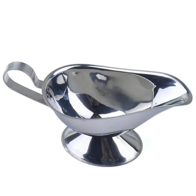 Thick Stainless Steel Gravy Boat Sauce for Restaurant Jug Server Pourer