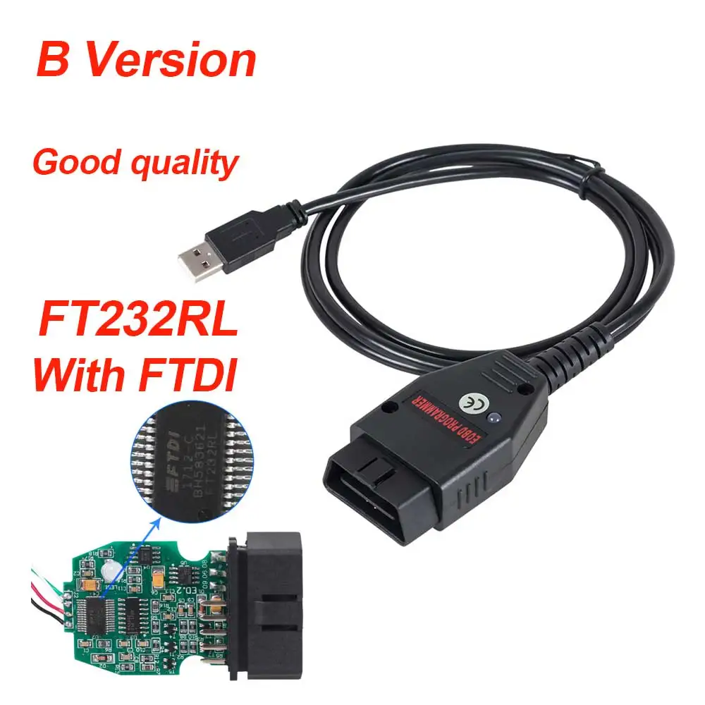 Galletto 1260 ECU чип Тюнинг инструмент EOBD/OBD2/OBDII Flasher Galletto 1260 ECU Flasher с FTDI FT232RL obd диагностический инструмент - Цвет: B version