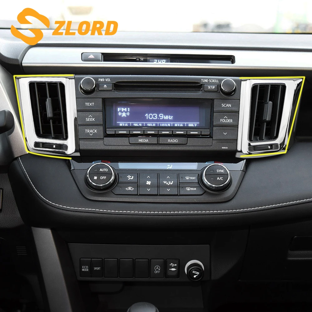 Zlord ABS хромированный автомобильный Кондиционер вентиляционное отверстие рамка