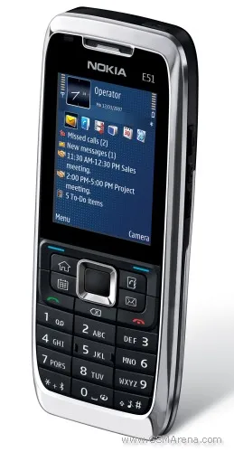 Оригинальный разблокированный сотовый телефон Nokia E51 Symbian OS 2 Мп камера 3G 1050 мАч