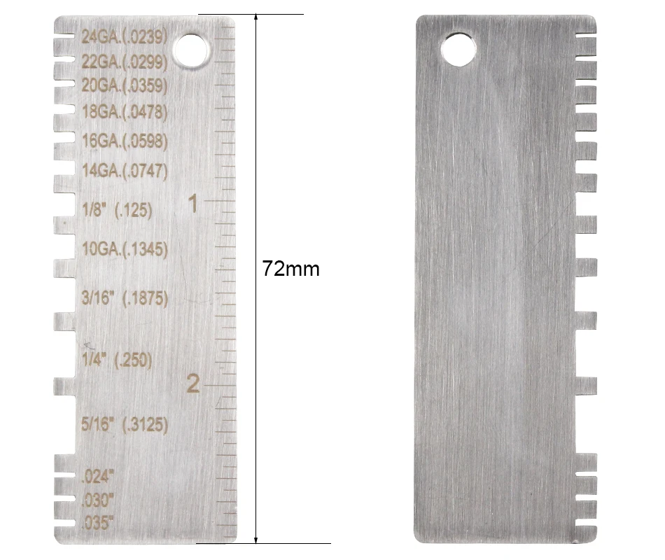 Сварочные инструменты провод/металлический лист толщиномер сварочный шаблон покрытый Размер контрольный инструмент, лучшее качество, чем Миллер Тип