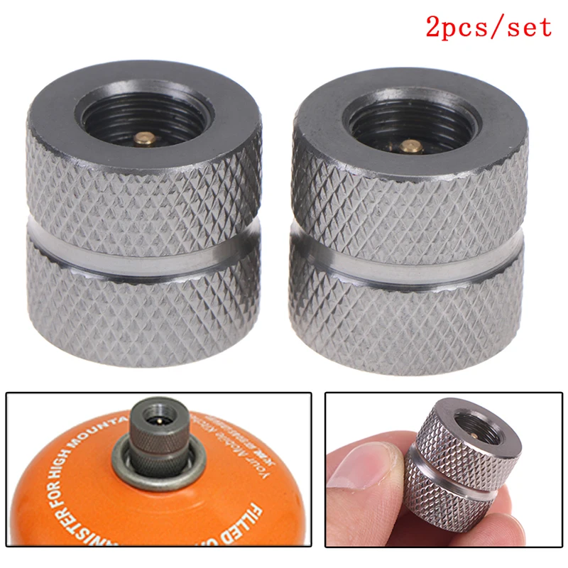 Outdoor Camping Butane Stove Gas Refill Adapter Cartridge Gas Nozzle Bottle Type Cartridge Screw