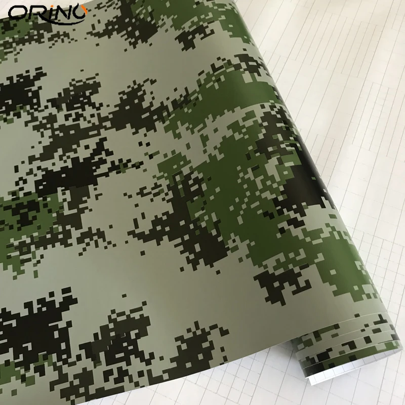 Army Green Digital Camouflage Vinyl Film Sticker-3