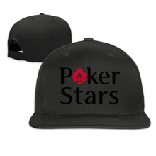 Hittings Pokerstars Логотип Регулируемый Snapback бейсболки плоская кепка черный