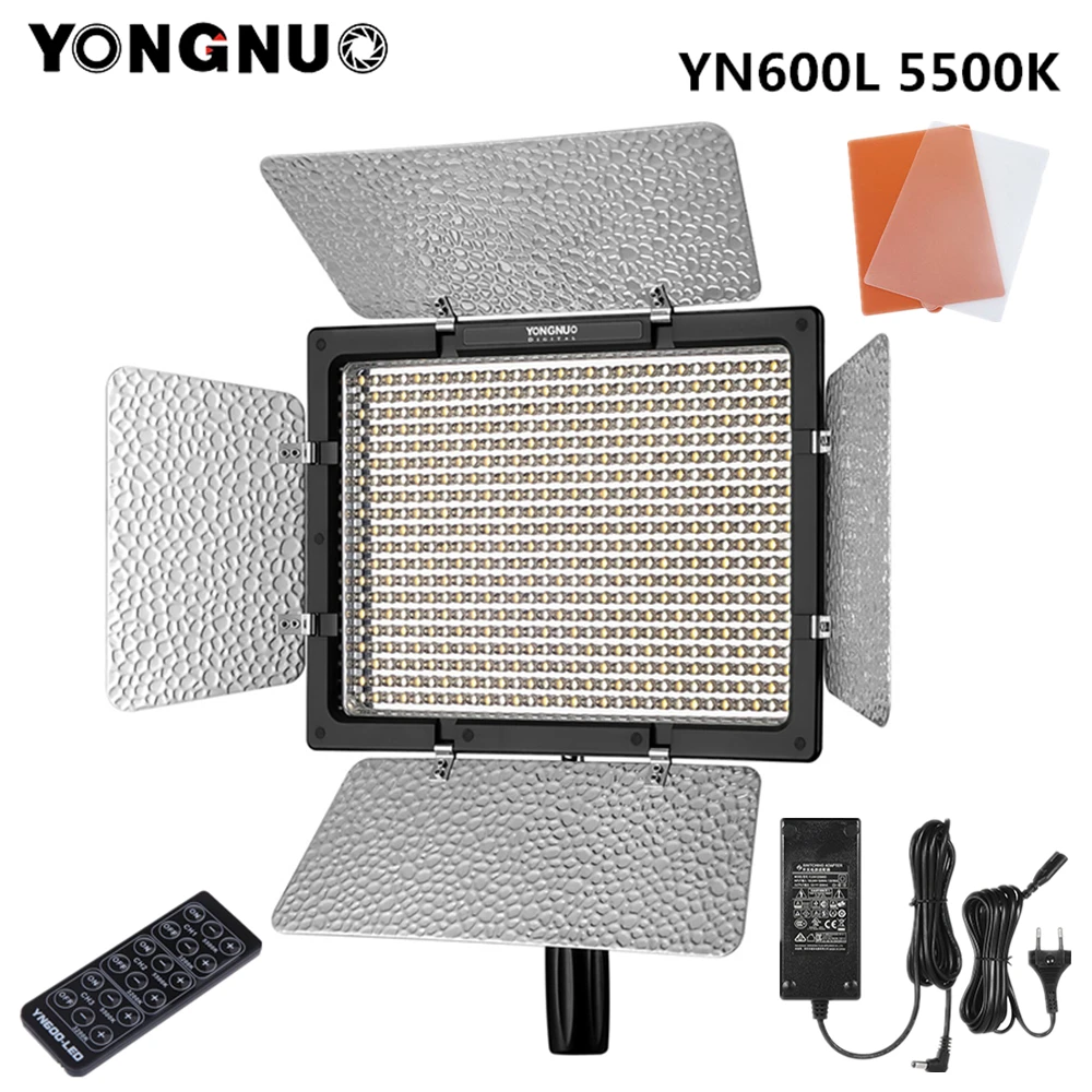 

YONGNUO YN600L YN600 L LED Video Light 5500k Color Temperature with 2.4G Wireless Remote Control + Adapter Power Light stand