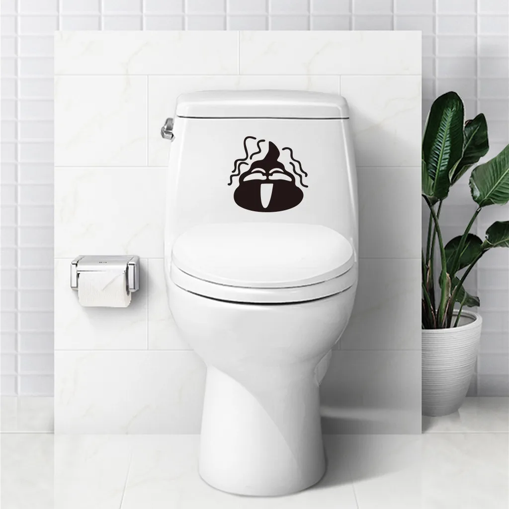 Bathroom Wall Creative Stickers Cartoon Wall Decor For Toilet Toilette