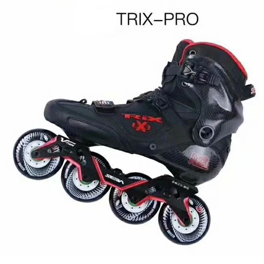 Japy Skate SEBA TRIX PRO Профессиональные Взрослые роликовые коньки углеродное волокно обувь слалом слайд катание Patines