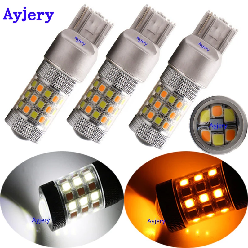 AYJERY 1 шт 7443 2835 42 SMD 7444NA 12V двойной Функция горки автомобиль сигналы стояночного
