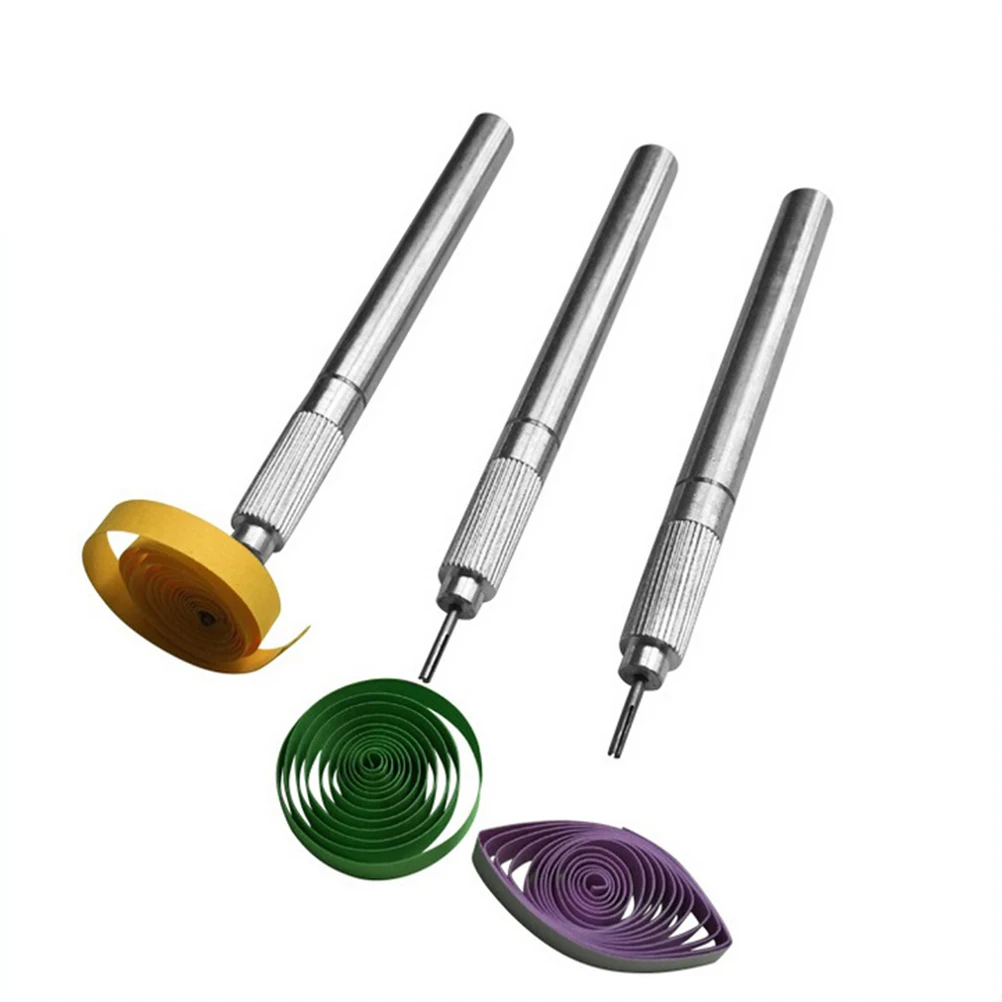 

1PCS Paper Craft Tool Quilling Paper Pen DIY Silver Color Origami Scrapbooking Slotted Paper Quilling Tools