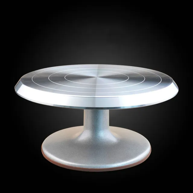 25cm Aluminum Alloy Cake Turntable Rotating Cake Decorating turntable