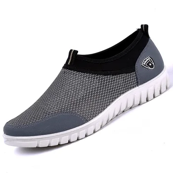 

Men's Casual Shoes Sneakers Mesh Breathable Comfortable Loafers Large size 38-48 Mans footwear Slip-on Anti-Odor Scarpe uomo