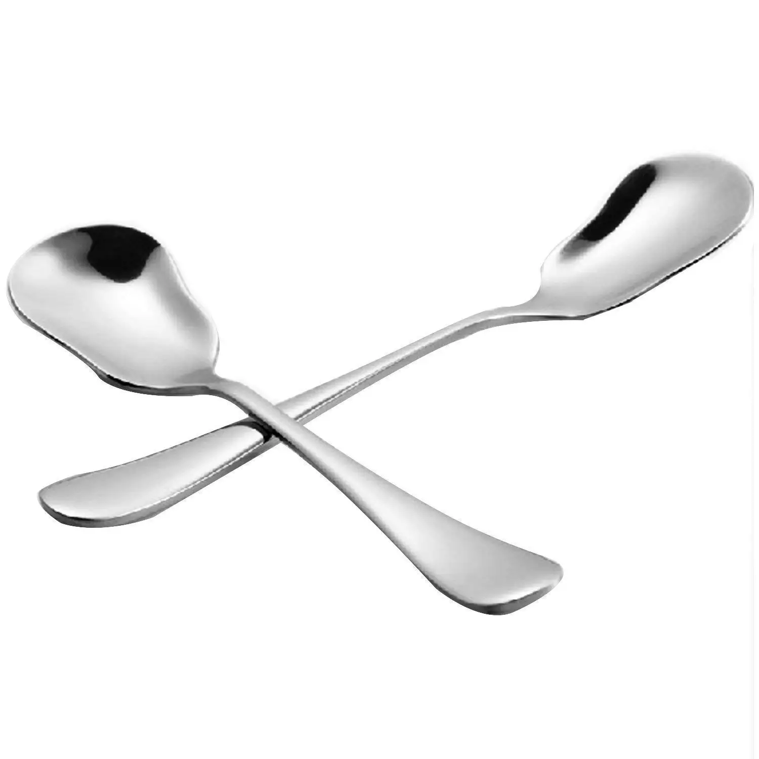 5.3-inch Stainless Steel Ice Cream Sugar Spoon Scoop Flatware Silverware Cutlery Tableware Set Dishwasher Safe